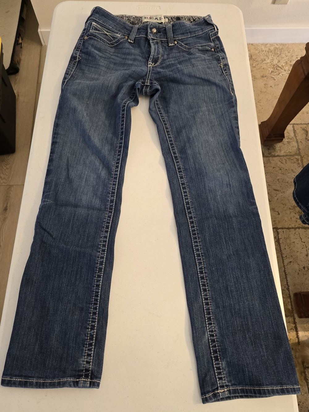Ariat Rebel Women's Straight Leg Indigo Blue Denim Jeans